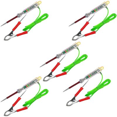 OEM 5 Probadores De Circuitos Led Automotrices De 6-24 V Con Luz De Prueba Y Sonda Doble, Cable Anticongelante De 47 Pulgadas Y Pinza De Cocodrilo Para Pruebas. OEM 5 Probadores De Circuitos Led Automotrices De 6-24 V Con Luz De Prueba Y Sonda Doble, Cable Anticongelante De 47 Pulgadas Y Pinza De Cocodrilo Para Pruebas.
