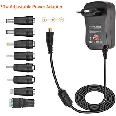 OEM Adaptador De Corriente Universal De 30 W Ca A Cc 3v 4.5v 5v 6v 7.5v 9v 12v, Adaptador Multivoltaje Con 8 Tomas Cc Para Electrónica Doméstica -crezuo OEM Adaptador De Corriente Universal De 30 W Ca A Cc 3v 4.5v 5v 6v 7.5v 9v 12v, Adaptador Multivoltaje Con 8 Tomas Cc Para Electrónica Doméstica -crezuo