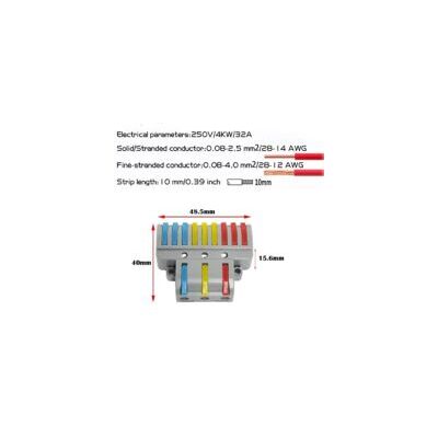 OEM Conector Eléctrico, 6 Piezas, 3 Entradas, 9 Salidas, Conector Compacto Para Conductores, Bloque De Terminales De Cable, Conector De Resorte Rápido, Con Tornillos De Montaje - Crezuo OEM Conector Eléctrico, 6 Piezas, 3 Entradas, 9 Salidas, Conector Compacto Para Conductores, Bloque De Terminales De Cable, Conector De Resorte Rápido, Con Tornillos De Montaje - Crezuo