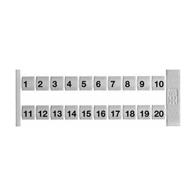 Marcadores de bornes blancos 5x5mm - Weidmüller Marcadores de bornes blancos 5x5mm - Weidmüller