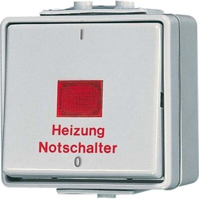 Interruptor de control de calefacción Jung - 602HW 2 polos IP44 Interruptor de control de calefacción Jung - 602HW 2 polos IP44