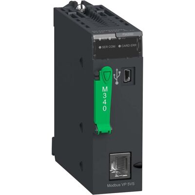 Procesador Schneider Electric Modicon M340 - 1024 I/O Digitales, 256 Analógico - Ethernet, RS232, RS485, USB - Controlador de Automatización Procesador Schneider Electric Modicon M340 - 1024 I/O Digitales, 256 Analógico - Ethernet, RS232, RS485, USB - Controlador de Automatización