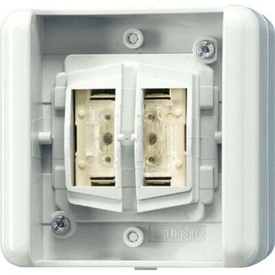 Jung 8472.01LEDW - Interruptor - Compatible con sistema KNX - 2 canales - Indicador LED Jung 8472.01LEDW - Interruptor - Compatible con sistema KNX - 2 canales - Indicador LED