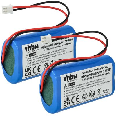 Vhbw 2x Batería Compatible Con Villeroy & Boch Troll 2.0 78270-78284 Lámpara De Mesa / Mesita De Noche (4400 Mah, 3,7 V, Li-ion) Vhbw 2x Batería Compatible Con Villeroy & Boch Troll 2.0 78270-78284 Lámpara De Mesa / Mesita De Noche (4400 Mah, 3,7 V, Li-ion)