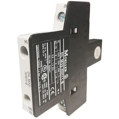 Módulo de contacto auxiliar Eaton DILM32-XHI11-S - 2 polos, verde, montaje lateral Módulo de contacto auxiliar Eaton DILM32-XHI11-S - 2 polos, verde, montaje lateral