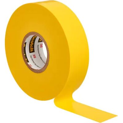 Cinta eléctrica 3M Scotch Modelo 35-19x20 Amarillo Cinta eléctrica 3M Scotch Modelo 35-19x20 Amarillo