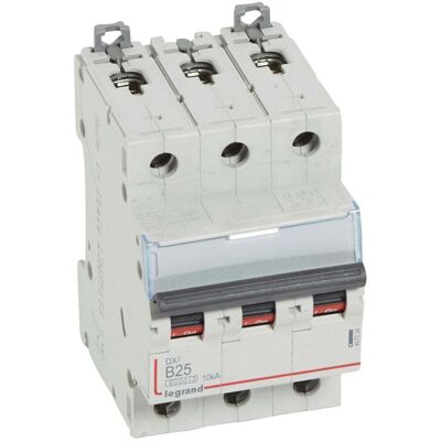 LEGRAND Dx³ Disjoncteur 3p Courbe B 25a 6ka/10ka - Leg407534 LEGRAND Dx³ Disjoncteur 3p Courbe B 25a 6ka/10ka - Leg407534
