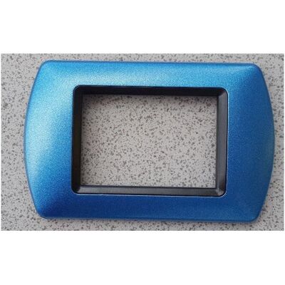 Trade Shop Traesio - Living International - Azul Cielo Metálico - 4 Agujeros - Placa de Pared Trade Shop Traesio - Living International - Azul Cielo Metálico - 4 Agujeros - Placa de Pared