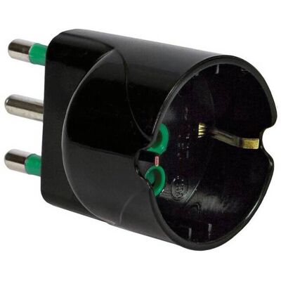 OEM 50 X Fme 82.611 Adattatore 16a 2p+t Schuko Garanti Nero OEM 50 X Fme 82.611 Adattatore 16a 2p+t Schuko Garanti Nero
