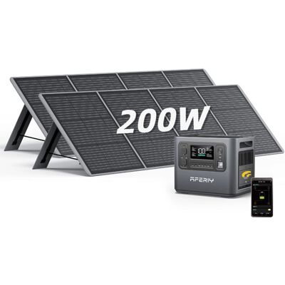 OEM Generador Solar Portátil - Aferiy - 2400w / 2048wh - 2x200w Paneles Plegables - Ip65, Puertos Usb-c/usb3.0 OEM Generador Solar Portátil - Aferiy - 2400w / 2048wh - 2x200w Paneles Plegables - Ip65, Puertos Usb-c/usb3.0