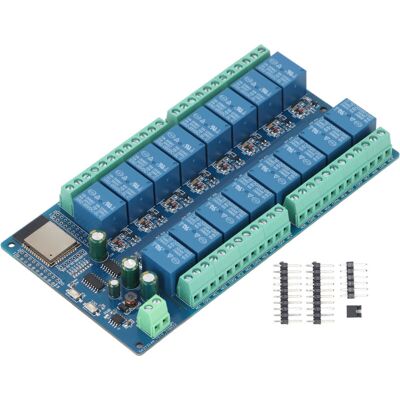 OEM Placa De Módulo De Relés De 16 Canales Para Desarrollo De Hogar Inteligente Esp32-wroom Dc5-12v OEM Placa De Módulo De Relés De 16 Canales Para Desarrollo De Hogar Inteligente Esp32-wroom Dc5-12v
