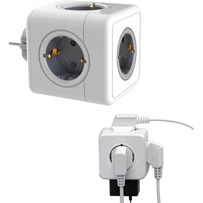 OEM Adaptador De Enchufe Cúbico 5 En 1, Regleta De Alimentación Universal De 16 A, Enchufe De Escritorio De Carga Rápida, Enchufe De Cargador Múltiple, Sin Cable, Para Oficina, Hogar O Viajes (gris) OEM Adaptador De Enchufe Cúbico 5 En 1, Regleta De Alimentación Universal De 16 A, Enchufe De Escritorio De Carga Rápida, Enchufe De Cargador Múltiple, Sin Cable, Para Oficina, Hogar O Viajes (gris)