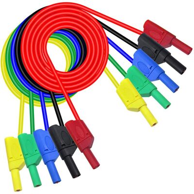 OEM Cables Con Conector Banana, Kit De Cables De Prueba Electrónicos De 4 Mm Con Conector Banana, Cable De Silicona Flexible Para Batería, Cable De Extensión De 14 Awg, Juego De Cables De Prueba Para Mult OEM Cables Con Conector Banana, Kit De Cables De Prueba Electrónicos De 4 Mm Con Conector Banana, Cable De Silicona Flexible Para Batería, Cable De Extensión De 14 Awg, Juego De Cables De Prueba Para Mult