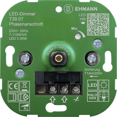 Ehmann 3900x0700 Dimmer - Empotrado - IP20 Ehmann 3900x0700 Dimmer - Empotrado - IP20