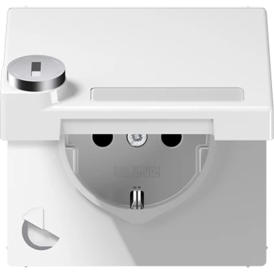 Jung Toma De Corriente Schuko®, 16 A 250 V , Con Campo De Rotulación, Safety+, Tapa Abatible, Con Cerradura De Seguridad, Termoplástico, Serie Ls, Blanco Alpino Ls 1520 Naklsl Ww Jung Toma De Corriente Schuko®, 16 A 250 V , Con Campo De Rotulación, Safety+, Tapa Abatible, Con Cerradura De Seguridad, Termoplástico, Serie Ls, Blanco Alpino Ls 1520 Naklsl Ww