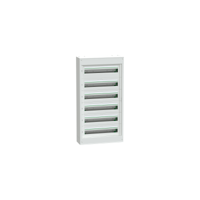 Schneider - Prismaset S - Coffret Saillie Plastique & Métal 6 Rangées 24 Modules - Lvsst624 Schneider - Prismaset S - Coffret Saillie Plastique & Métal 6 Rangées 24 Modules - Lvsst624
