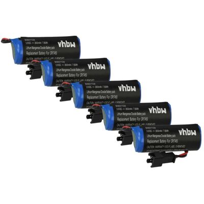Vhbw 5x Batería Reemplaza Sanyo Cr8.l, Cr8.lhc Para Controlador Lógico Programable (2600 Mah, 3 V, Li-ion) Vhbw 5x Batería Reemplaza Sanyo Cr8.l, Cr8.lhc Para Controlador Lógico Programable (2600 Mah, 3 V, Li-ion)