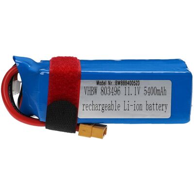 Vhbw - Batería Recargable Compatible Con Xt60 Clavija (m) Para Modelismo P Ej Coche Carreras, Avión (5400mah, 11,1v, Li-poli, 104 X 42 X 34mm) Vhbw - Batería Recargable Compatible Con Xt60 Clavija (m) Para Modelismo P Ej Coche Carreras, Avión (5400mah, 11,1v, Li-poli, 104 X 42 X 34mm)