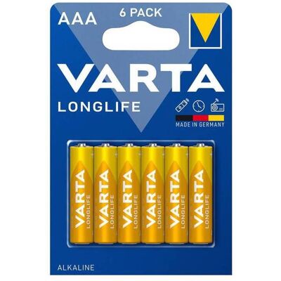 20 X Varta Batt Longlife Alcalina Ministilo Bl 6 Pz 20 X Varta Batt Longlife Alcalina Ministilo Bl 6 Pz