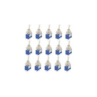 OEM Interruptor Basculante Mini De 15 Piezas, Ac 125v 6a On-off, Interruptor Basculante Autoblocante Spdt De 3 Pines Y 2 Posiciones Para Autopartes, Color Azul OEM Interruptor Basculante Mini De 15 Piezas, Ac 125v 6a On-off, Interruptor Basculante Autoblocante Spdt De 3 Pines Y 2 Posiciones Para Autopartes, Color Azul