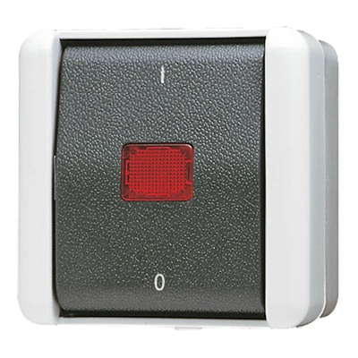 Jung 802 KOW - Interruptor bipolar con protección IP44 Jung 802 KOW - Interruptor bipolar con protección IP44