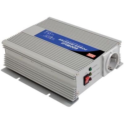 Inversor DC-AC de MeanWell - Onda senoidal modificada - 12 V - 600 W - Toma de tierra lateral Inversor DC-AC de MeanWell - Onda senoidal modificada - 12 V - 600 W - Toma de tierra lateral