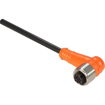 Telemecanique XZCPA1241L5 Conector de sensor M12 hembra, 5m de PVC pre-cableado Telemecanique XZCPA1241L5 Conector de sensor M12 hembra, 5m de PVC pre-cableado