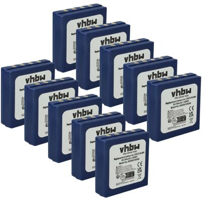 Vhbw 10x Batería Compatible Con Hbc Radiomatic, Fua71, Fub3a, Radiomatic Micron 4, Fub 3a Radio (700 Mah, 6 V, Nimh) Vhbw 10x Batería Compatible Con Hbc Radiomatic, Fua71, Fub3a, Radiomatic Micron 4, Fub 3a Radio (700 Mah, 6 V, Nimh)