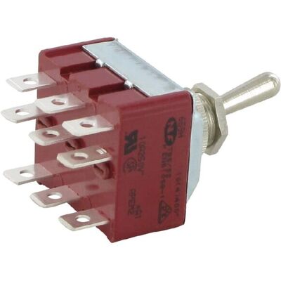 Interruptor 3 Polos On-off-on Apem 659h2 Interruptor 3 Polos On-off-on Apem 659h2
