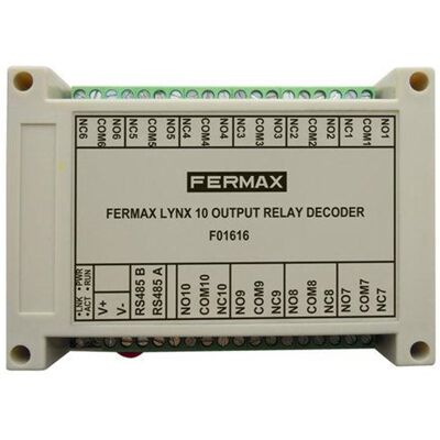 Decoder De Relés Fermax Meet 10 Salidas Para Control De Ascensores Y Dispositivos Decoder De Relés Fermax Meet 10 Salidas Para Control De Ascensores Y Dispositivos