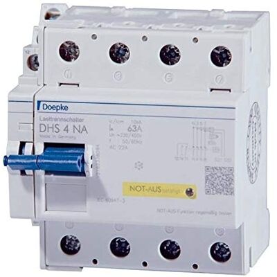 Doepke DHS 4-063 NA - Interruptor principal con función de parada de emergencia Doepke DHS 4-063 NA - Interruptor principal con función de parada de emergencia