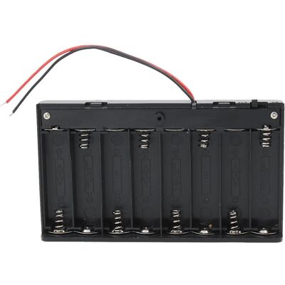 DPZO Unidades De Portapilas Aa De 12 V, Caja De Plástico Para Almacenamiento De Pilas Con Interruptor De Encendido/apagado Y Bridas Para Cables. DPZO Unidades De Portapilas Aa De 12 V, Caja De Plástico Para Almacenamiento De Pilas Con Interruptor De Encendido/apagado Y Bridas Para Cables.