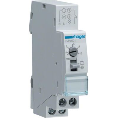 Hager Interruptor Temporizador Para Escalera 2300 W Hager Interruptor Temporizador Para Escalera 2300 W