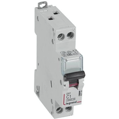 LEGRAND Disjoncteur Dx3 C1a 1p+n - 1 A 230 V/ac - Neutre À Droite - Leg407734 LEGRAND Disjoncteur Dx3 C1a 1p+n - 1 A 230 V/ac - Neutre À Droite - Leg407734