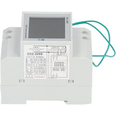 OEM Multímetro Eléctrico, Medidor De Energía Monofásico D52-2066, Para Riel Din, Abs - 40-300 V Ca, 100 A, Pantalla De 6 Parámetros OEM Multímetro Eléctrico, Medidor De Energía Monofásico D52-2066, Para Riel Din, Abs - 40-300 V Ca, 100 A, Pantalla De 6 Parámetros