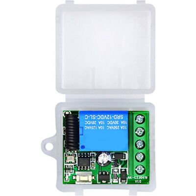 OEM Adecuado Para Módulos Receptores De Relé Inalámbricos De 433 Mhz, 12 V Cc, Un Solo Canal, Para Automatización Del Hogar, Color Blanco. OEM Adecuado Para Módulos Receptores De Relé Inalámbricos De 433 Mhz, 12 V Cc, Un Solo Canal, Para Automatización Del Hogar, Color Blanco.