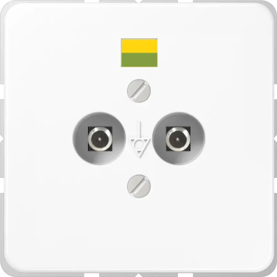 Jung CD 565-2 WW - Enchufe doble de potencial - Toma eléctrica Jung CD 565-2 WW - Enchufe doble de potencial - Toma eléctrica