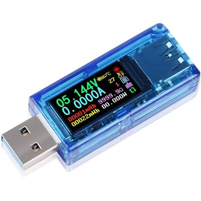 OEM Multímetro Usb 3.0, Probador Digital De Corriente Y Voltaje Usb De 3,7-30 V Y 0-4 A, Voltímetro, Amperímetro, Fuente De Alimentación, Cargador, Detector, Versión Mejorada At35 OEM Multímetro Usb 3.0, Probador Digital De Corriente Y Voltaje Usb De 3,7-30 V Y 0-4 A, Voltímetro, Amperímetro, Fuente De Alimentación, Cargador, Detector, Versión Mejorada At35