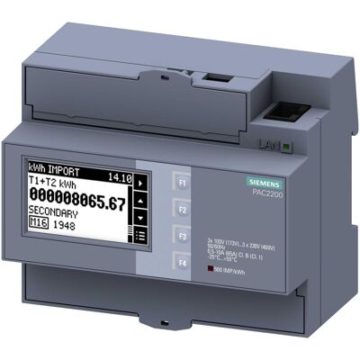 Siemens 7km2200 2ea40 1ja1 Contador Eléctrico Digital Siemens 7km2200 2ea40 1ja1 Contador Eléctrico Digital