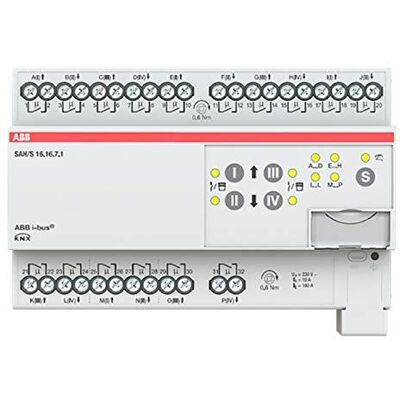 ABB Modelo S16.16.7.1 Actuador KNX para Interruptor/Persiana - 16A, 16 Canales ABB Modelo S16.16.7.1 Actuador KNX para Interruptor/Persiana - 16A, 16 Canales