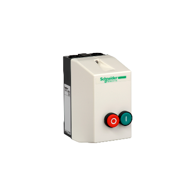 Schneider Electric Carcasa IP65 - para LE1D09 D12 - Botones verdes/rojos - DE1DS1 Schneider Electric Carcasa IP65 - para LE1D09 D12 - Botones verdes/rojos - DE1DS1