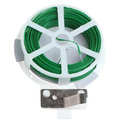 FOCTRO Carrete De Cable Trenzado Para Jardín, Brida Autocortante Para Jardín, 50 Metros Con Cortador De Cable Integrado (5 Piezas) FOCTRO Carrete De Cable Trenzado Para Jardín, Brida Autocortante Para Jardín, 50 Metros Con Cortador De Cable Integrado (5 Piezas)