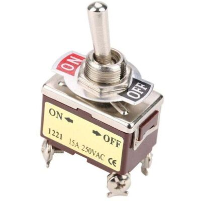 OEM 5 Unidades De Interruptor Basculante De 2 Posiciones, 15 A, 250 V Ca, Encendido/apagado, 4 Pines, 12 Mm -crezuo OEM 5 Unidades De Interruptor Basculante De 2 Posiciones, 15 A, 250 V Ca, Encendido/apagado, 4 Pines, 12 Mm -crezuo