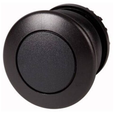 Eaton M22S-DRP-S Botón pulsador - Negro - Lente redonda - 22.5mm - IP67/IP69K - IEC/EN 60947 Eaton M22S-DRP-S Botón pulsador - Negro - Lente redonda - 22.5mm - IP67/IP69K - IEC/EN 60947