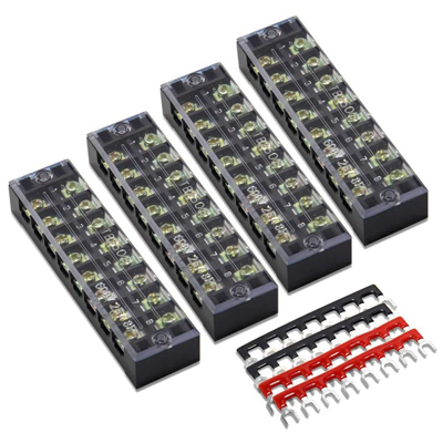 OEM Caja De Conexiones De 8 Pines (4 Unidades), Barra De Cortocircuito De 8 Pines (4 Unidades), Bloque De Terminales De Cobre Tb1505 OEM Caja De Conexiones De 8 Pines (4 Unidades), Barra De Cortocircuito De 8 Pines (4 Unidades), Bloque De Terminales De Cobre Tb1505