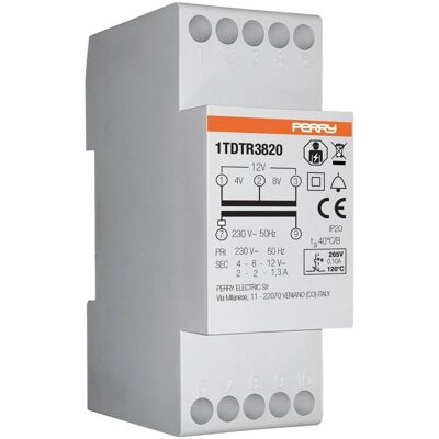Sesam ZT 3820 - Transformador - Multi-voltaje 4V/8V/12V - Compacto 35x128x60 mm Sesam ZT 3820 - Transformador - Multi-voltaje 4V/8V/12V - Compacto 35x128x60 mm