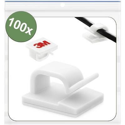 Clip De Cable Quadrios 25ca751 Autoadhesivo Diámetro 1 A 7 Mm Clip De Cable Quadrios 25ca751 Autoadhesivo Diámetro 1 A 7 Mm