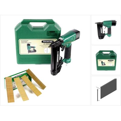 Prebena 2p-j50sds Clavadora Neumática 5-7 Barras En Maletín De Transporte + 5000x Brads 30mm - De Acero Galvanizado, Templado Prebena 2p-j50sds Clavadora Neumática 5-7 Barras En Maletín De Transporte + 5000x Brads 30mm - De Acero Galvanizado, Templado