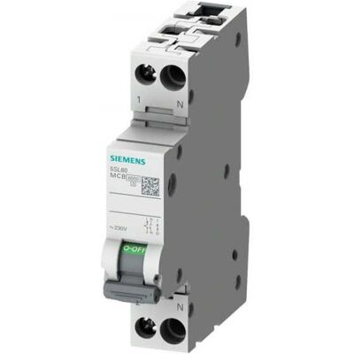 Siemens 5SL6040-6 Disyuntor - 40A, N-Pol, IP20 Siemens 5SL6040-6 Disyuntor - 40A, N-Pol, IP20