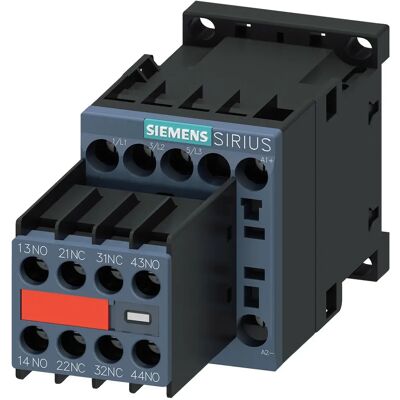 Contactor Siemens SIRIUS Innovation 3RT2 - 3 polos, 24 V DC, 3 kW Contactor Siemens SIRIUS Innovation 3RT2 - 3 polos, 24 V DC, 3 kW